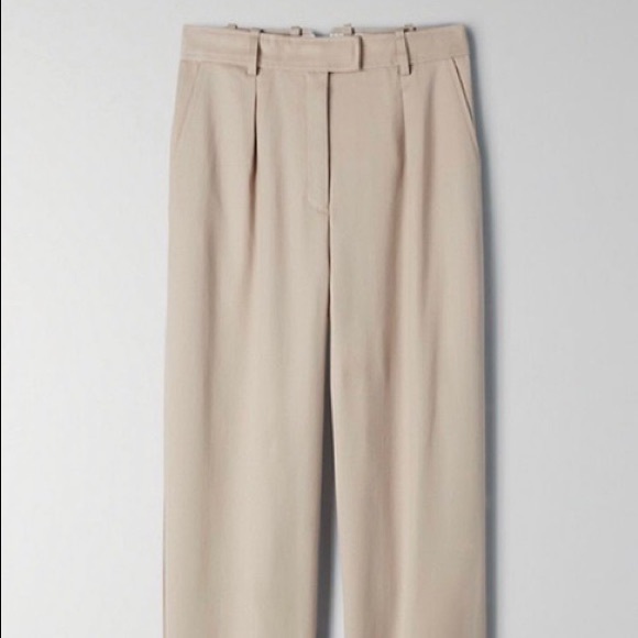 Aritzia Babaton Swift Pants in Cream - Picture 2 of 12